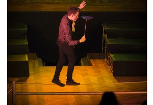 Students quickly learnt tightrope walking skills